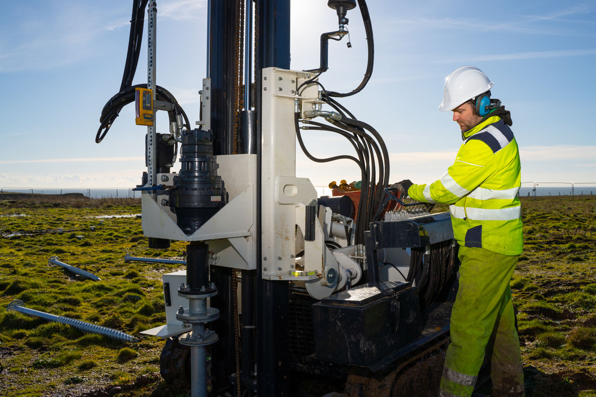 Ground Screw Installation